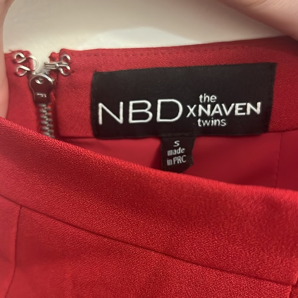 NBD X Naven Twins Merlot Cut Out Dress - Picture 3 of 4